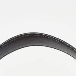 Pre Owned Gucci Black Leather Mini Web Chain Sylvie Top Handle Bag