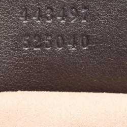 مملوكة مسبقًا Gucci Black Matelassé Leather Small GG Marmont Shoulder Bag