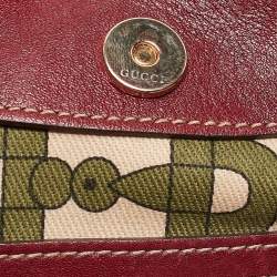 Pre Owned Gucci Red Guccissima Leather 85th Anniversary Bridal Bit Hobo