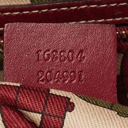 Pre Owned Gucci Red Guccissima Leather 85th Anniversary Bridal Bit Hobo