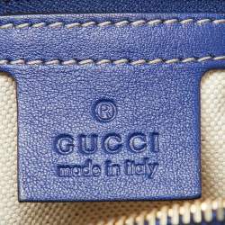Pre Owned Gucci Multicolor GG Supreme Canvas and Leather Medium US Flag Joy Boston Bag