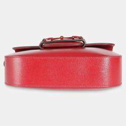 Gucci Red Calfskin Mini Horsebit 1955 Shoulder Bag