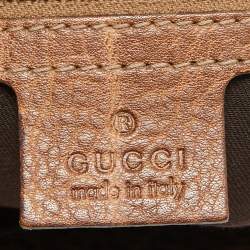 Pre Owned Gucci Beige/Brown GG Canvas and Leather Large New Pelham Hobo