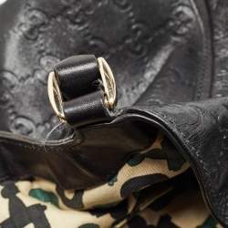 مملوكة مسبقًا حقيبة كتف غوتشي أبي D رينغ جلد وكانفاس جي جي أبيض/ بيج