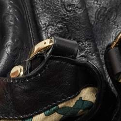 مملوكة مسبقًا حقيبة كتف غوتشي أبي D رينغ جلد وكانفاس جي جي أبيض/ بيج