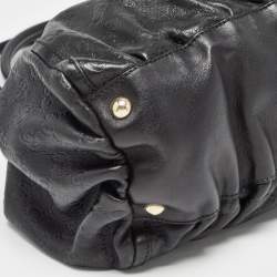 مملوكة مسبقًا حقيبة كتف غوتشي أبي D رينغ جلد وكانفاس جي جي أبيض/ بيج