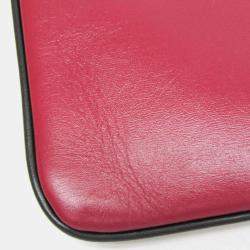 Pre Owned Gucci Red/Black Leather Small Arli Crossbody Bag