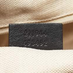 Pre Owned Gucci Black Guccissima Leather Medium Sukey Tote