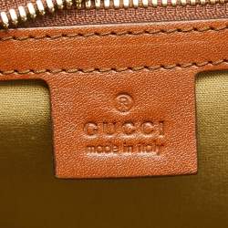 Gucci Brown/Natural Canvas Vintage Web Backpack