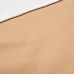 Pre Owned Gucci Beige Leather Medium Soho Chain Tote