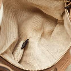 Pre Owned Gucci Beige Leather Medium Soho Chain Tote