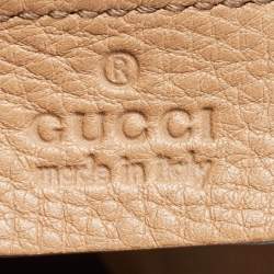 Pre Owned Gucci Beige Leather Medium Soho Chain Tote