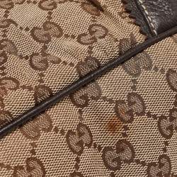 Gucci Beige/Brown GG Canvas and Leather Tribeca Satchel