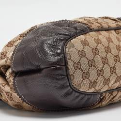Gucci Beige/Brown GG Canvas and Leather Tribeca Satchel