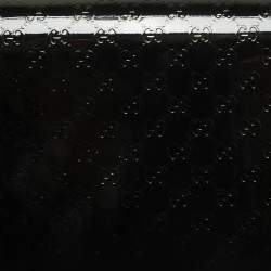 Pre Owned Gucci Black Microguccissima Patent Leather Small Broadway Clutch
