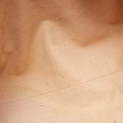 Pre Owned Gucci Black/Beige GG Supreme Canvas and Leather Padlock Bee Tote