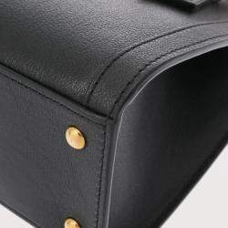 Gucci Black Leather Mini Diana Bamboo Shoulder Bag