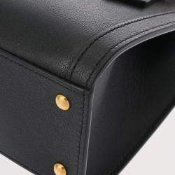 Gucci Black Leather Mini Diana Bamboo Shoulder Bag