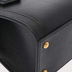 Gucci Black Leather Mini Diana Bamboo Shoulder Bag