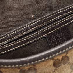 Gucci Beige GG Crystal Canvas and Leather Abbey Messenger Bag