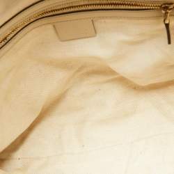 Pre Owned Gucci Brown/Beige GG Canvas and Leather Medium Mayfair Bow Tote