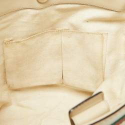 Pre Owned Gucci Brown/Beige GG Canvas and Leather Medium Mayfair Bow Tote