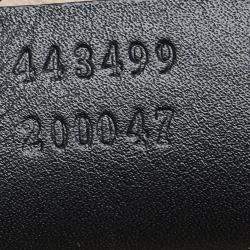 Gucci Black Leather Ghost GG Marmont Bag