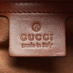 Gucci Brown/Beige GG Supreme Canvas Zip Tote