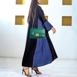 Gucci Green Leather Medium Padlock Shoulder Bag