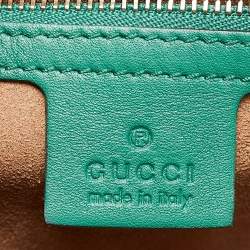 Gucci Green Leather Medium Padlock Shoulder Bag
