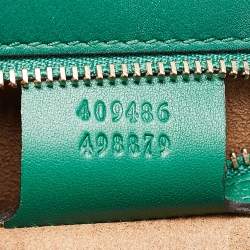 Gucci Green Leather Medium Padlock Shoulder Bag