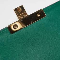 Gucci Green Leather Medium Padlock Shoulder Bag