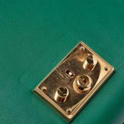 Gucci Green Leather Medium Padlock Shoulder Bag