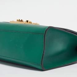 Gucci Green Leather Medium Padlock Shoulder Bag