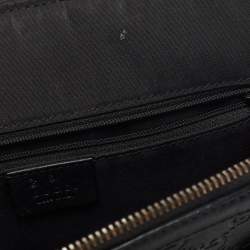 Pre Owned Gucci Black Guccissima Leather Dome Bag