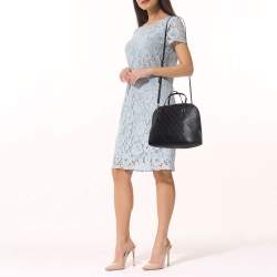 Pre Owned Gucci Black Guccissima Leather Dome Bag