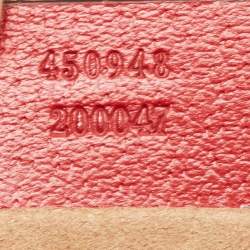 Pre Owned Gucci Red/Beige GG Supreme Canvas and Leather Tian Camera Crossbody Bag