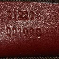 Pre Owned Gucci Brick Brown Guccissima Leather Wristlet Clutch