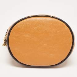 Pre Owned Gucci Orange Matelassé Leather Mini Torchon GG Marmont 2.0 Bucket Bag      
