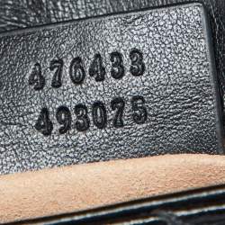 Pre Owned Gucci Black Matelassé Leather GG Marmont Super Mini Shoulder Bag