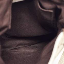 Pre Owned Gucci Beige GG Canvas and Leather Crossbody Bag