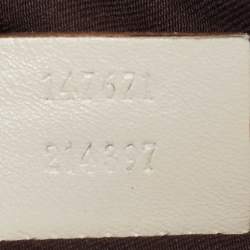 Pre Owned Gucci Beige GG Canvas and Leather Crossbody Bag