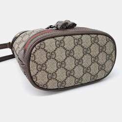 Pre Owned Gucci Ophidia mini bucket bag