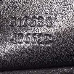 Pre Owned Gucci Black Snakeskin Bright Bit Clutch