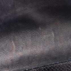 Pre Owned Gucci Black Snakeskin Bright Bit Clutch