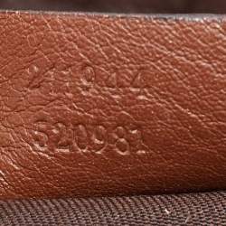 Pre Owned حقيبة يد غوتشي سوكي جلد وكانف اس جي جي أسود/ بيج متوسطة 