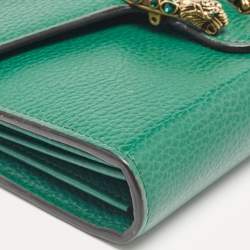 Gucci Green Leather Dionysus Wallet On Chain