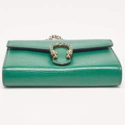 Gucci Green Leather Dionysus Wallet On Chain