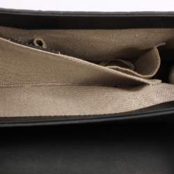 Pre Owned Gucci Black Microguccissima Leather Medium Emily Chain Shoulder Bag