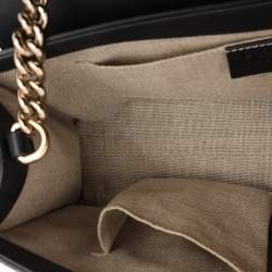 Pre Owned Gucci Black Microguccissima Leather Medium Emily Chain Shoulder Bag